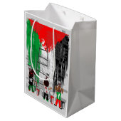Children of Gaza Painting Palestine Flag  Medium Cadeauzakje (Achterkant Gekanteld)
