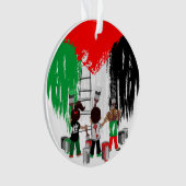Children of Gaza Painting Palestine Flag  Ornament (voorkant)