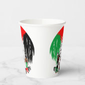 Children of Gaza Painting Palestine Flag  Papieren Bekers (Links)