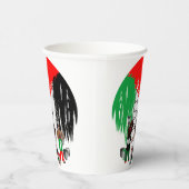 Children of Gaza Painting Palestine Flag  Papieren Bekers (Rechts)
