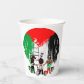 Children of Gaza Painting Palestine Flag  Papieren Bekers (Voorkant)