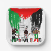 Children of Gaza Painting Palestine Flag  Papieren Bordje (Voorkant)