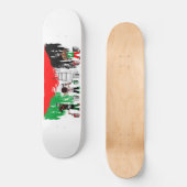 Children of Gaza Painting Palestine Flag  Persoonlijk Skateboard (Voorkant)