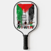 Children of Gaza Painting Palestine Flag  Pickleball Paddle (Voorkant)