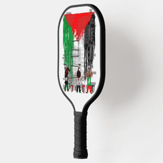 Children of Gaza Painting Palestine Flag Pickleball Paddle (Links)