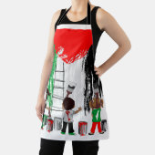 Children of Gaza Painting Palestine Flag Schort (Insitu)