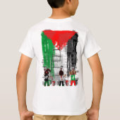 Children of Gaza Painting Palestine Flag  T-shirt (Achterkant)