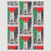 Children of Gaza Painting Palestine Flag  Tissuepapier (Voorkant)