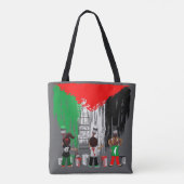 Children of Gaza Painting Palestine Flag  Tote Bag (Achterkant)