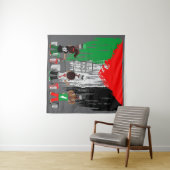 Children of Gaza Painting Palestine Flag  Wandkleed (In Situ (horizontaal))
