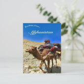 Children on a Camel in Herat Afghanistan Briefkaart (Staand voorkant)