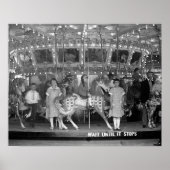 Children Riding Carousel, 1925.  foto Poster (Voorkant)