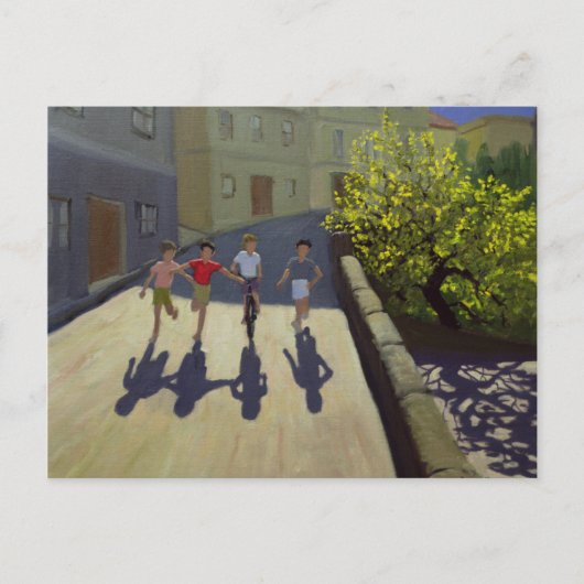 Children Running Lesbos 1999 Briefkaart (Voorkant)
