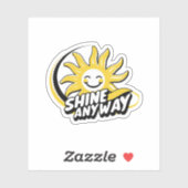 Children’s Inspirational Shirt – Shine  Sticker (Vel)