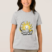 Children’s Inspirational Shirt – Shine T-Shirt (Voorkant)