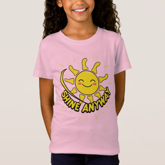 Children’s Inspirational Shirt – Shine T-Shirt (Voorkant)