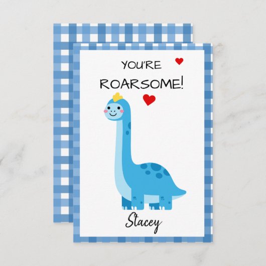 Children Valentine Dinosaur You're Roarsome! (Voorkant / Achterkant)