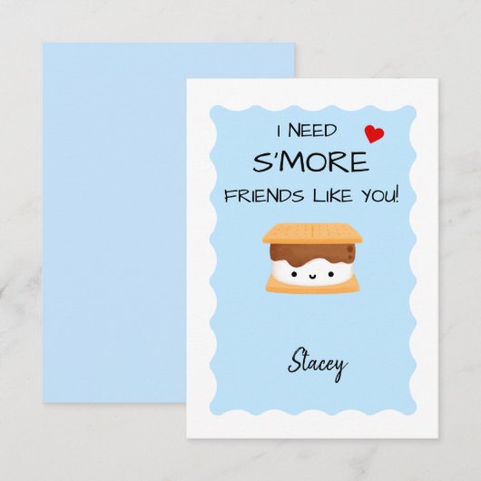 Children Valentine "I need s'more friends like u' (Voorkant / Achterkant)
