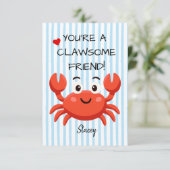 Children Valentine "You're a Clawsom Friend" (Staand voorkant)