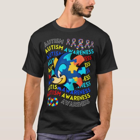 Childrens Autism Awareness Navigating Autism Autis T-shirt (Voorkant)