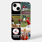 Children's Baseball Team Photo Collage Black Case-Mate iPhone Case (Achterkant)