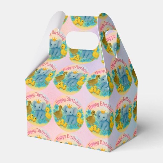 Children's Birthday Party Favor Boxes - Gifts  Bedankdoosjes (Achterkant)