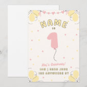 Children's birthday save the date (Voorkant / Achterkant)