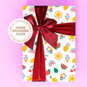 Children's Birthday Wrapping Paper, Summer Fun Inpakpapier Vel