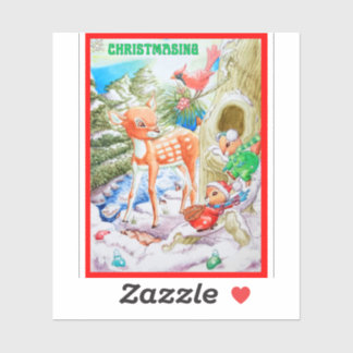 Childrens Christmas Custom-Cut Vinyl Sticker