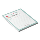 Childrens Dear Santa Notepad Notitieblok (Schuin)