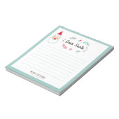 Childrens Dear Santa Notepad Notitieblok (Linkerzijde)