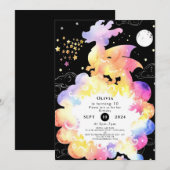 Children's Enchanted Dragon Verjaardag Kaart (Voorkant / Achterkant)