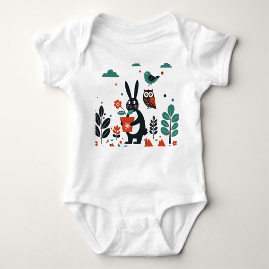 Children's illustration romper (Voorkant)