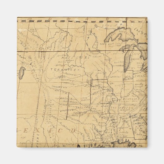 Children's Map Of The United States Magneet (Voorkant)