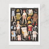  Children's Paper Dolls Briefkaart (Voorkant)