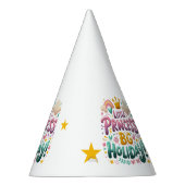 Children's Party Hat with a funny inscription Feesthoedjes (Rechts)