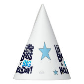 Children's party hat with funny inscription feesthoedjes (Links)