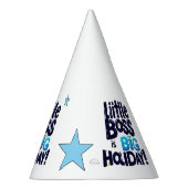 Children's party hat with funny inscription feesthoedjes (Rechts)