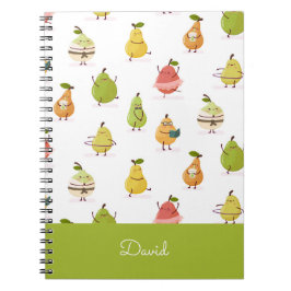 Children's pattern of fun pears notitieboek