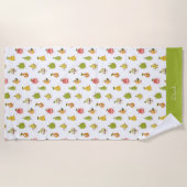 Children's pattern of fun pears strandlaken (Voorkant)