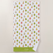 Children's pattern of fun pears strandlaken (Voorkant)