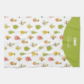 Children's pattern of fun pears theedoek (Horizontaal)