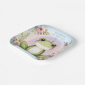 Children's Princess Frog Leuk Verjaardagsfeest Papieren Bordje (Gebogen)