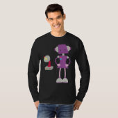 Children's robot girl toddler cute t-shirt (Voorkant volledig)
