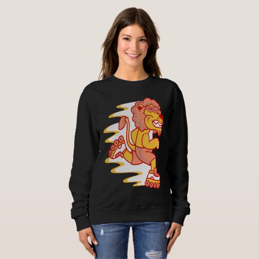 Children's roller skates, cute animals, roller ska trui (Voorkant volledig)