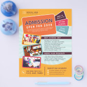 Children's School Admission Advertentie Foto Flyer (Enkel)