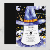 Children's Simple Enchanted Wizard Verjaardag Kaart (Voorkant / Achterkant)