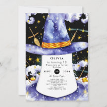 Children's Simple Enchanted Wizard Verjaardag