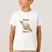 Children's t-shirt design with planet names (Voorkant)