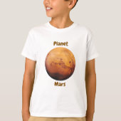 Children's t-shirt design with planet names (Voorkant)
